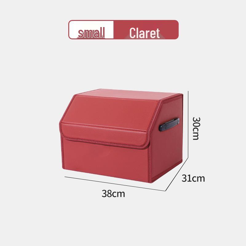 Leather Car Trunk Storage Organizer Box