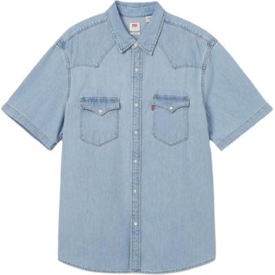 Levis Myk Komfortabel Enkel Poloskjorte Herreskjorter Lys Blå 86626-0014