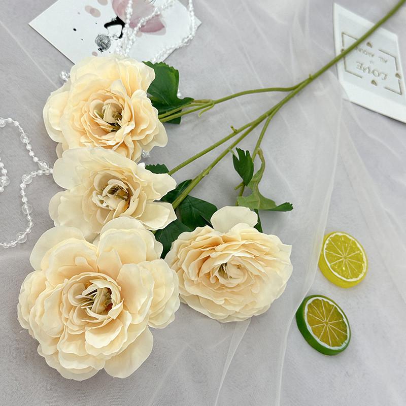 Flower Peony Artificial Wedding Hotel Restaurant Decoration Desktop Ornament