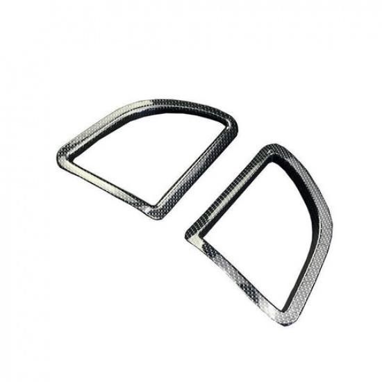 For Toyota Corolla 2014-2016 Carbon Fiber L&R AC Air Outlet Vent Cover Trim 4PCS