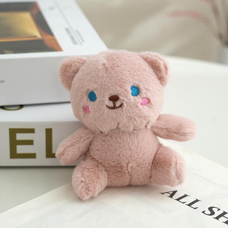 Adorable Teddy Plush Keychain With Pp Cotton Filling And Soft Yutu Fur Material