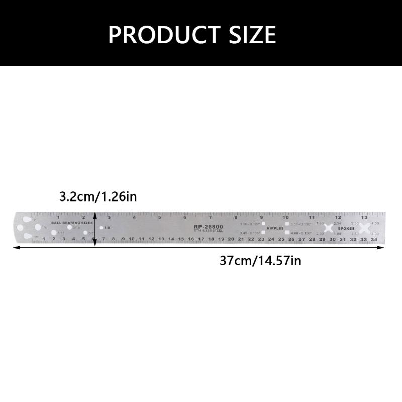 Professional 13 Inch Bike Wheel Truing Spoke Length Measurement Gauges Wheel Alignment Gauges Device for Bikes