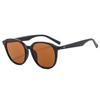 Retro Milky White Cat-eye Sunglasses for Women with Square or Round Faces, Slimming and Stylish, Sun Protection for Seaside Vacations, Popular Online