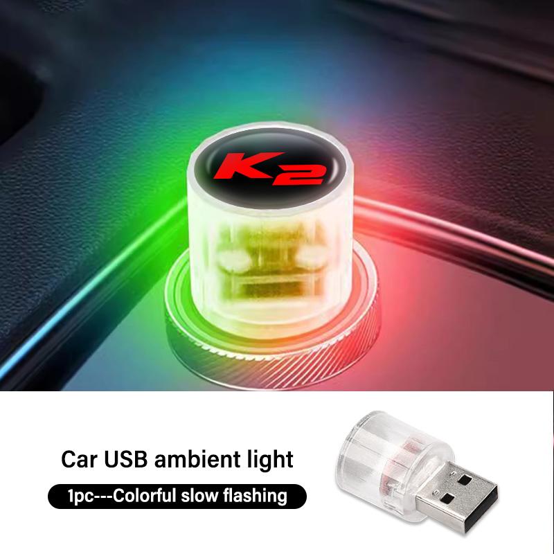 Mini USB LED Car Light Auto Interior Atmosphere Light Auto Colorful Lamp For KIA K1 Cerato Soul Venga Forte Spectra Sedona Niro