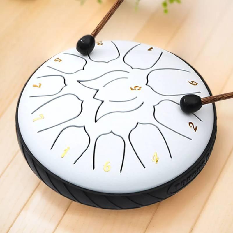 Notes 11 Rain Chime Drum Steel Tongue Drum Music Instrument Tool Educational