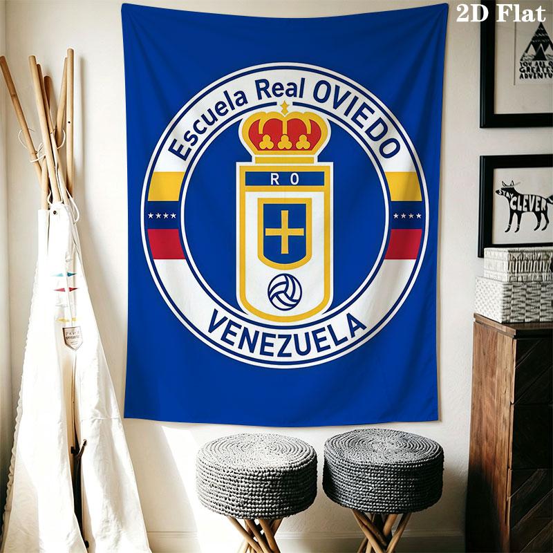 Real Oviedo Wall Hanging Printed Fabric Blanket Decorative Tapestries for Bedroom Living Room Home Decor