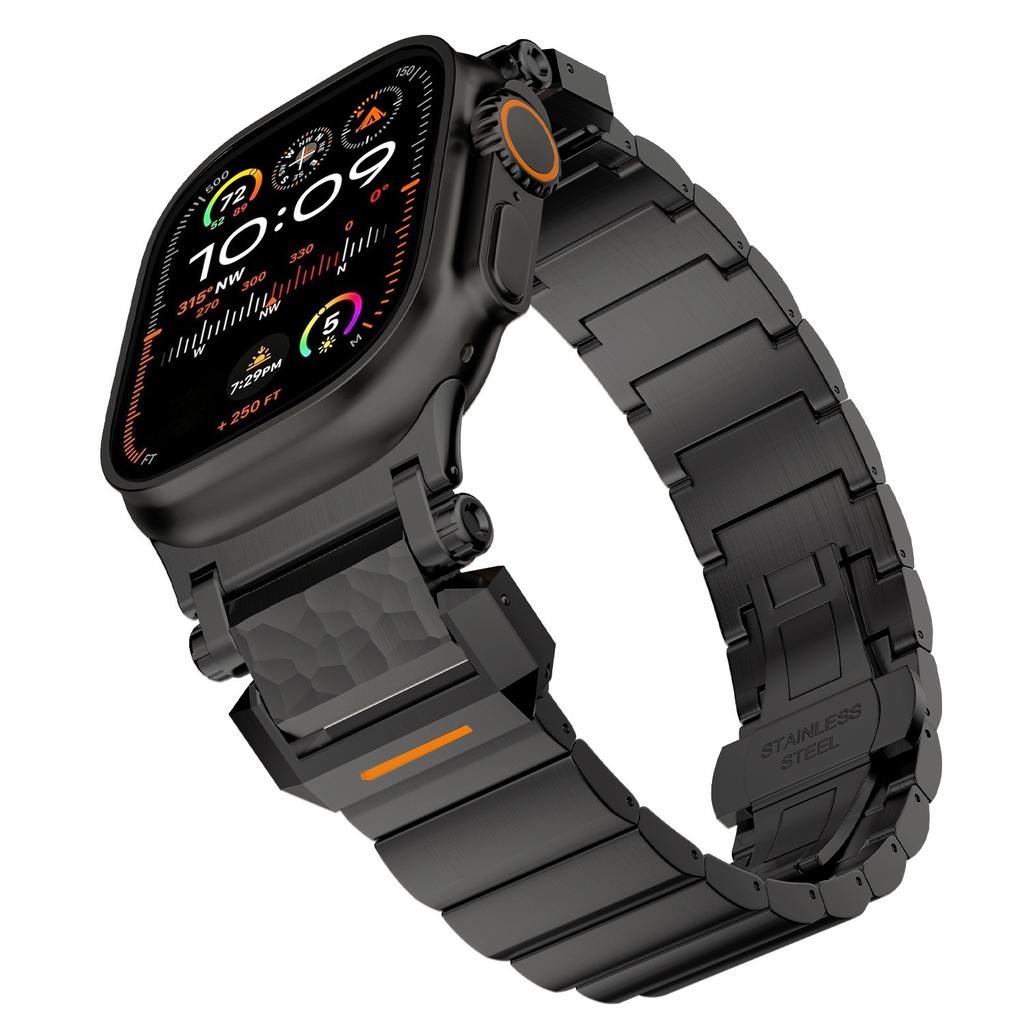 Titanový pásek pro Apple Watch Ultra 3 2 1 49mm Řadu 10 11 46mm Luxusní kovový pásek pro Iwatch 9 8 7 45mm 6 5 SE 3 44mm Náramek