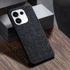 Case for Oppo Reno 16 Pro Reno16 F 16FS Global Phone Cover, Linen Textured Fabric-Like Faux Leather Back Cover Funda for OPPO Reno16 Pro Case