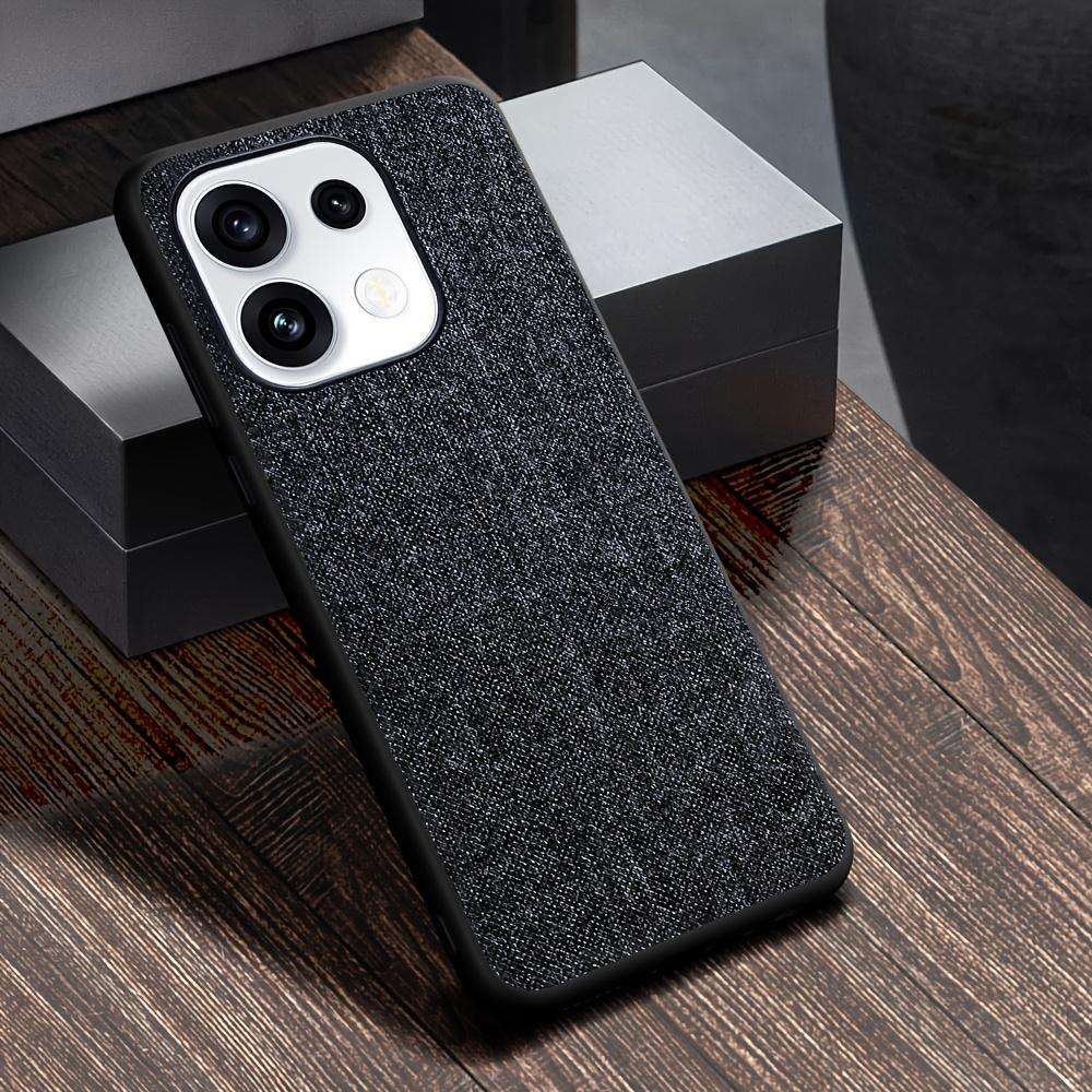 Case for Oppo Reno 16 Pro Reno16 F 16FS Global Phone Cover, Linen Textured Fabric-Like Faux Leather Back Cover Funda for OPPO Reno16 Pro Case