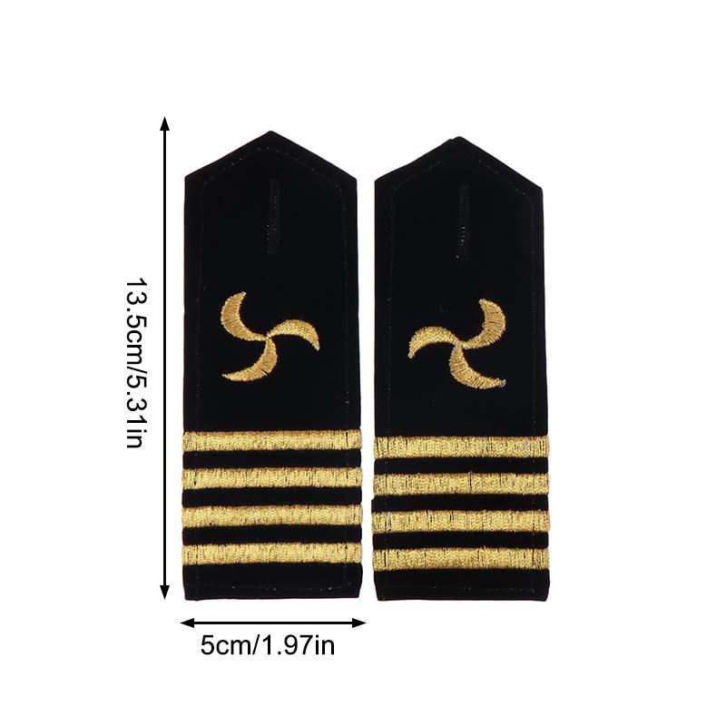 1 pár Ozdoba na oblečení Epolety Nárameníky Námořník Řemeslné Ramenní nášivky DIY Oblečení Dekor Doplňky