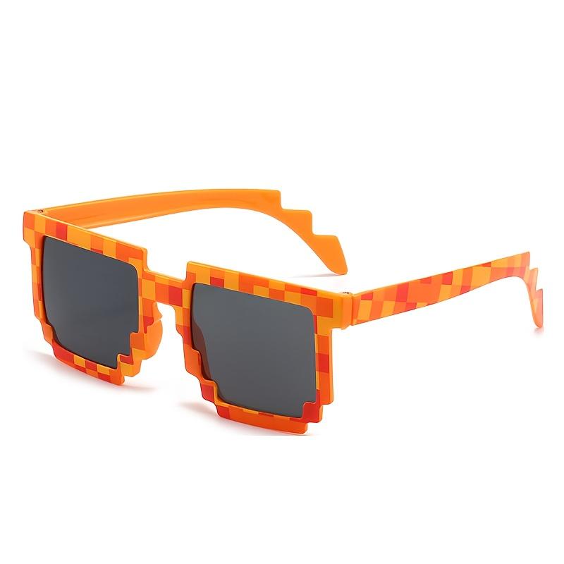 

Mosaic Sunglasses Cool Party Vintage Shades Eyewear For Men Pixelated Sunglasses Black Funny Women Glasses
