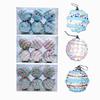 12Pcs Foam Hanging Balls for Christmas Tree Macaron Color Christmas Spheres Pendant  Indoor