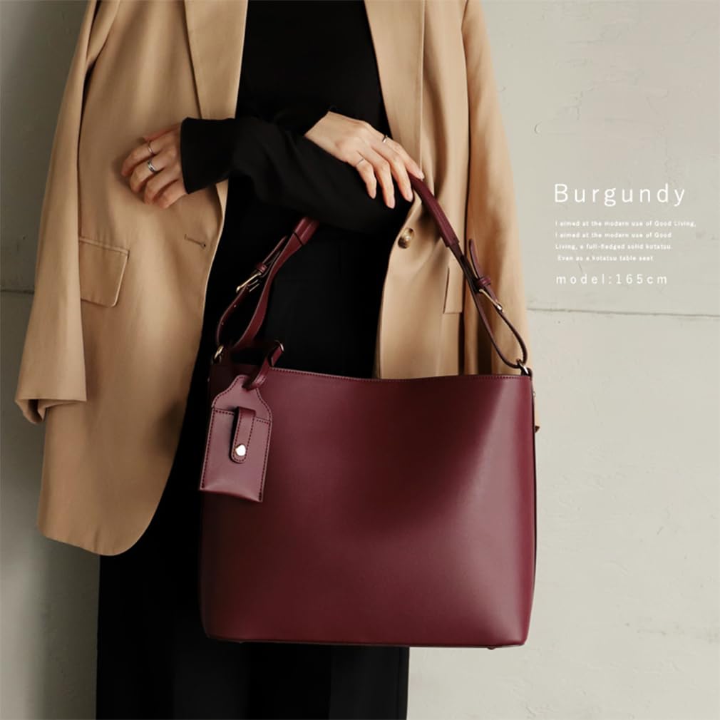 Vita Felice Shoulder Tote Bag for Women [VITAFELICE] 11-Compartment One-Handle bllb-x1315n (burgundy)