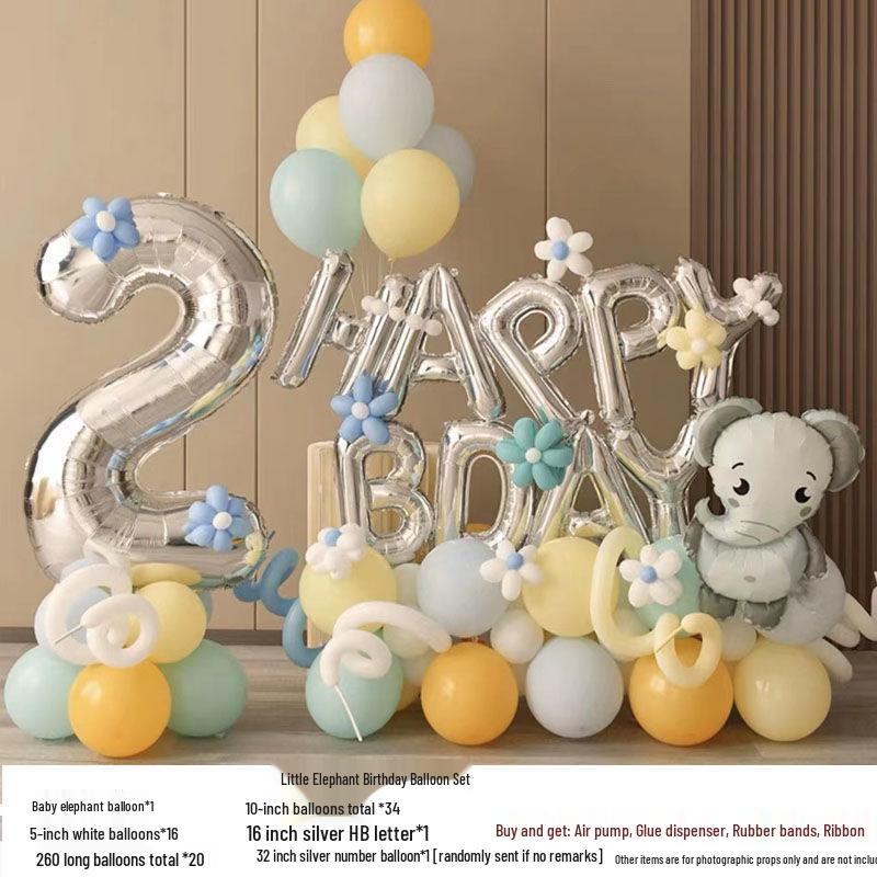 Narozeninová balónová stěna pro princeznu v korejském stylu pro chlapeckou a dívčí párty