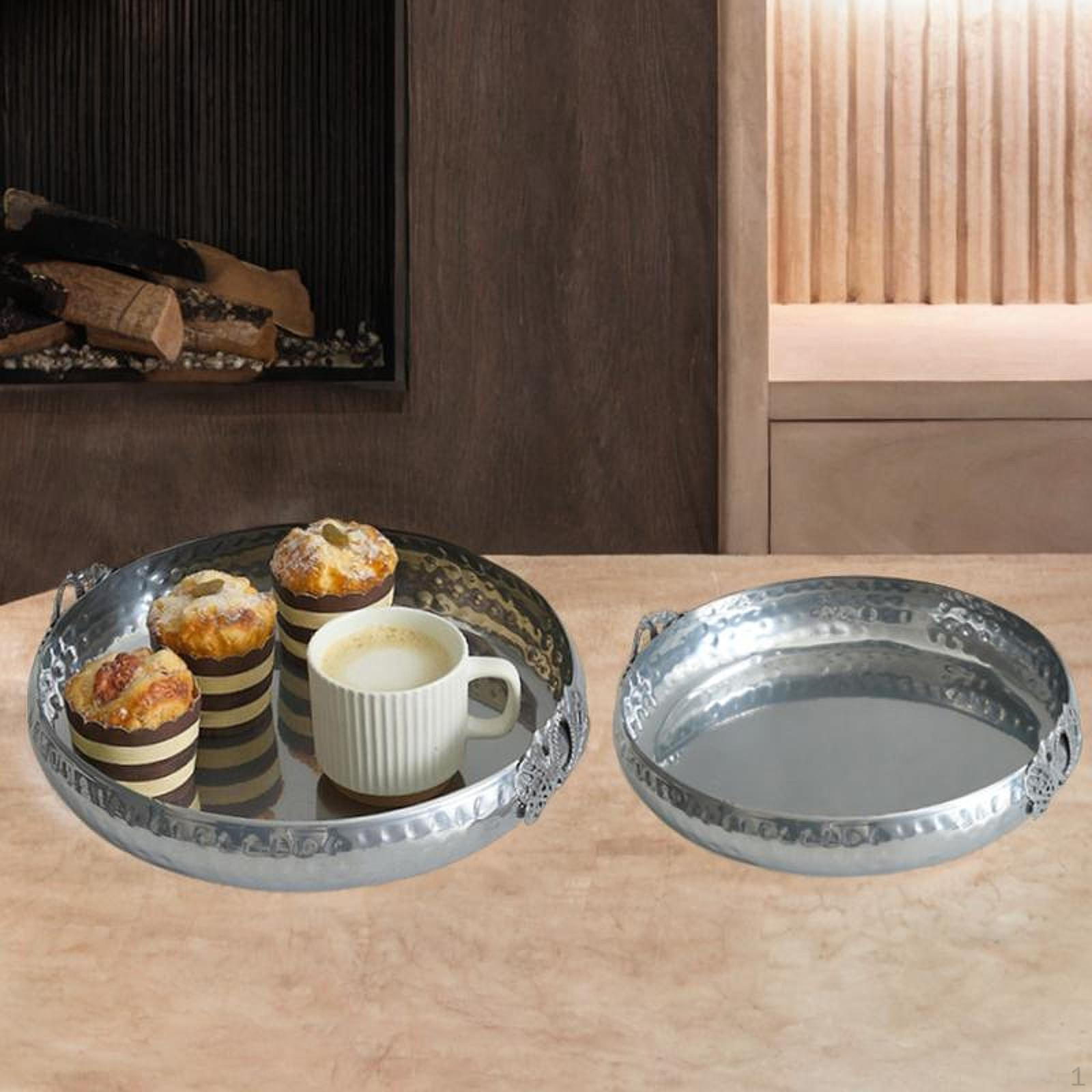 

Фруктовый поднос, пищевая тарелка, хранение ювелирных изделий, элегантная декоративная сервировка закусок для свадьбы серебряный