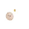 Wood Wall Clock Creative Decorative Non Ticking Silent for Office Restaurant Cartoon Snake Statue