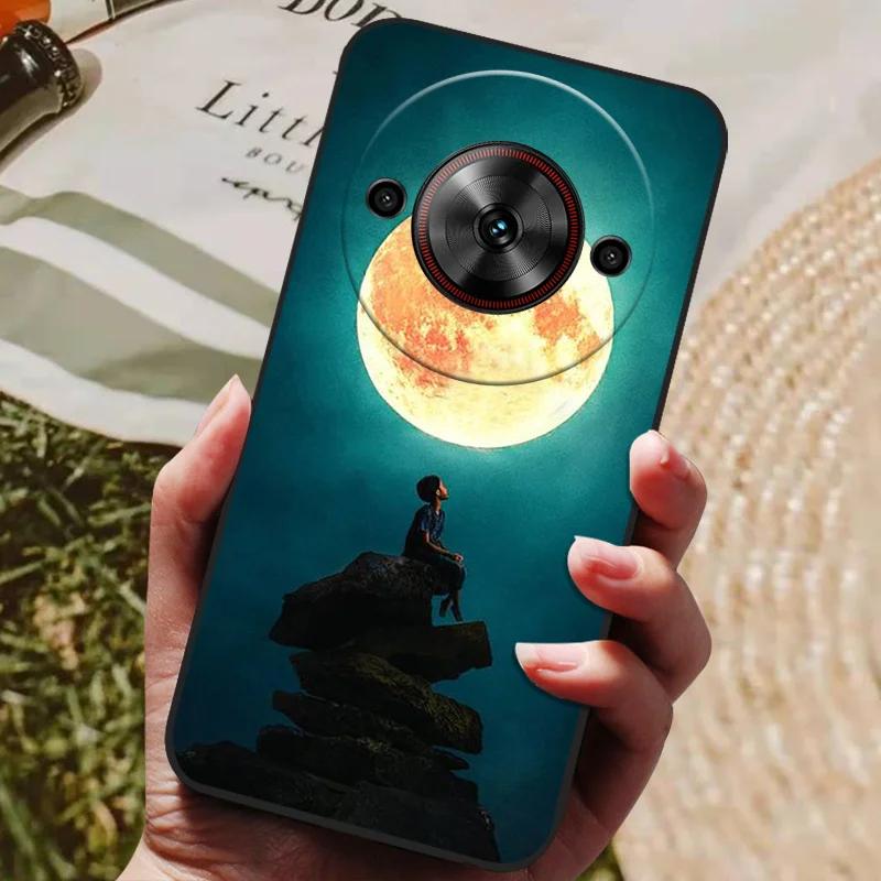Per ZTE Blade A75 5G Custodia Cool Stampata Silicone TPU Morbida Cover per ZTE Blade A75 5G Custodie Nere Protettive Guscio Telefono A 75 5G