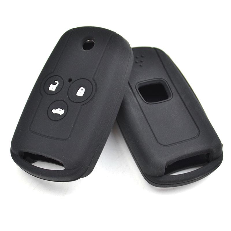 Silicone Key Cover Case For Honda CRZ Accord Civic CRV Jazz ACURA MDX TL TSX ZDX RSX Fob Holder Remote Skin Protector Car Shell