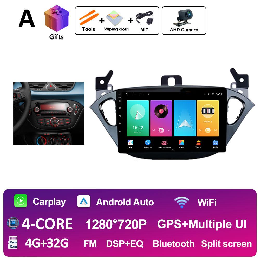 9 Inch Car Video For Opel Corsa E 2015 2016 2017 2018 2019 Radio Player Navigation GPS Wireless Carplay Cooling Fan Auto Tools