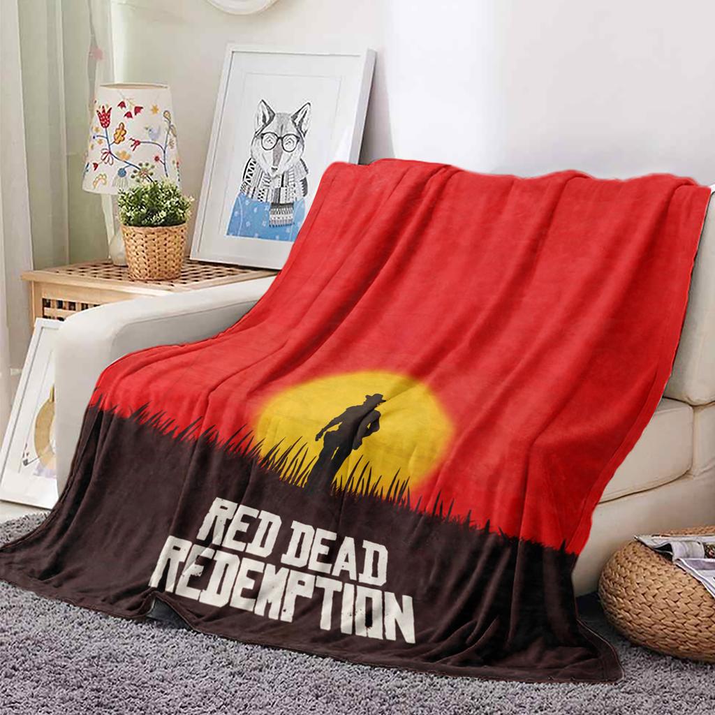 Adventure Games R-Red HD Print Blanket, For Sofa Travel Hiking Picni Bed Beding Flannel Blanket And Birthday Gift