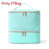 Modern Minimalist Double Layer Large Capacity Makeup Organizer For Travel And Home Use