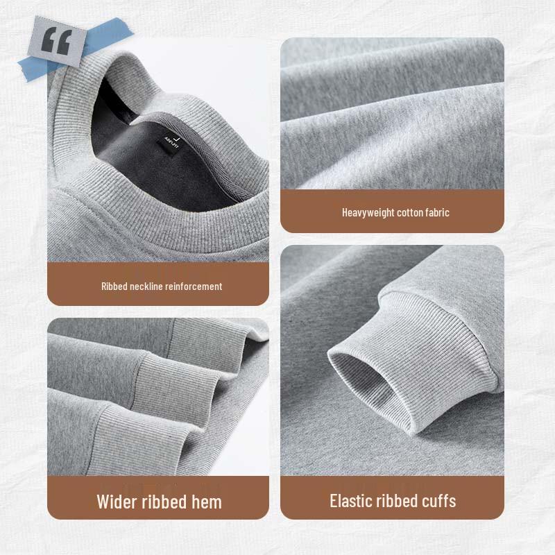 JEANSWEST LIFE Men's Chinese Style Fleece-Lined Sweatshirt