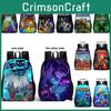 Minecraft Double Pattern Sided Schoolbag Backpack Breathable Bag Gift Fashion
