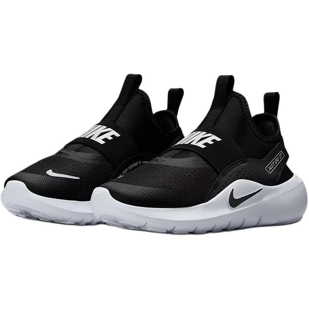 Nike Flex Runner 4 Abrasion Resistant Abrasion Resistant Low top Kids' Running Shoes Black White IF2894-002