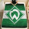 1Pc SV Werder Bremen Print Flannel Blanket High Quality Warm Comfortable Cover for All Seasons Perfect for Gifts Home Decor