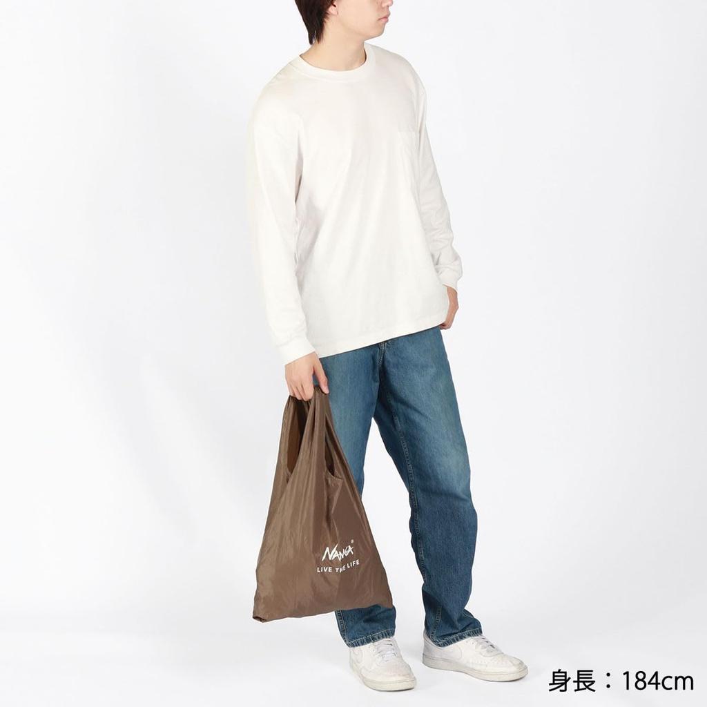 Trekking Eco Bag FALTBARE ECO-TASCHE Das 2024er Modell N0003207 BLK [NANGA] (LEBE DAS LEBEN)