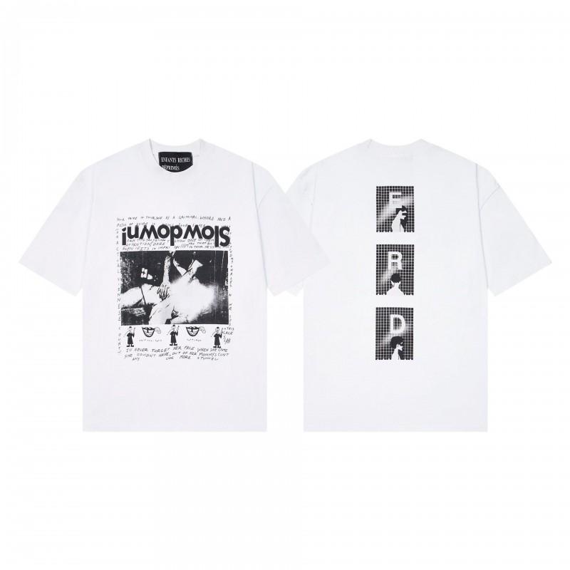 Unisex Oversized Cotton T-Shirt With Vintage Letter Print Art Portrait Design Loose Fit Casual Wear