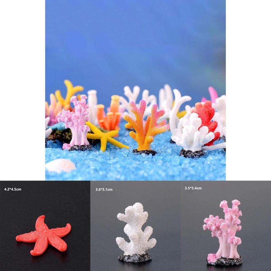 Kolorowa ozdoba z żywicy w kształcie koralowca do akwariów i zbiorników na ryby