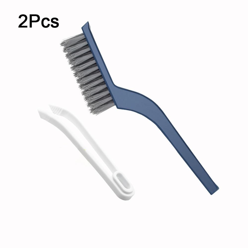 2Pcs Hard Bristle Crevice Cleaning Brush Plastic Tile Gap Brush Floor Seam Brush  Kitchen Gadgets