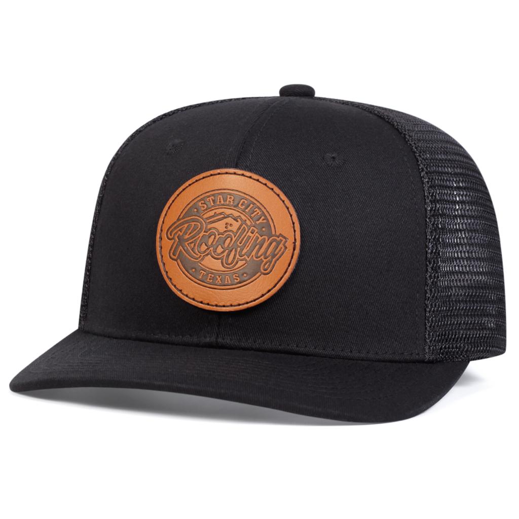 Unisex Rollende Kreis Lederetikett Baseball Netzmützen Frühling und Sommer Outdoor Verstellbar Lässige Hüte Sonnenschutzhut