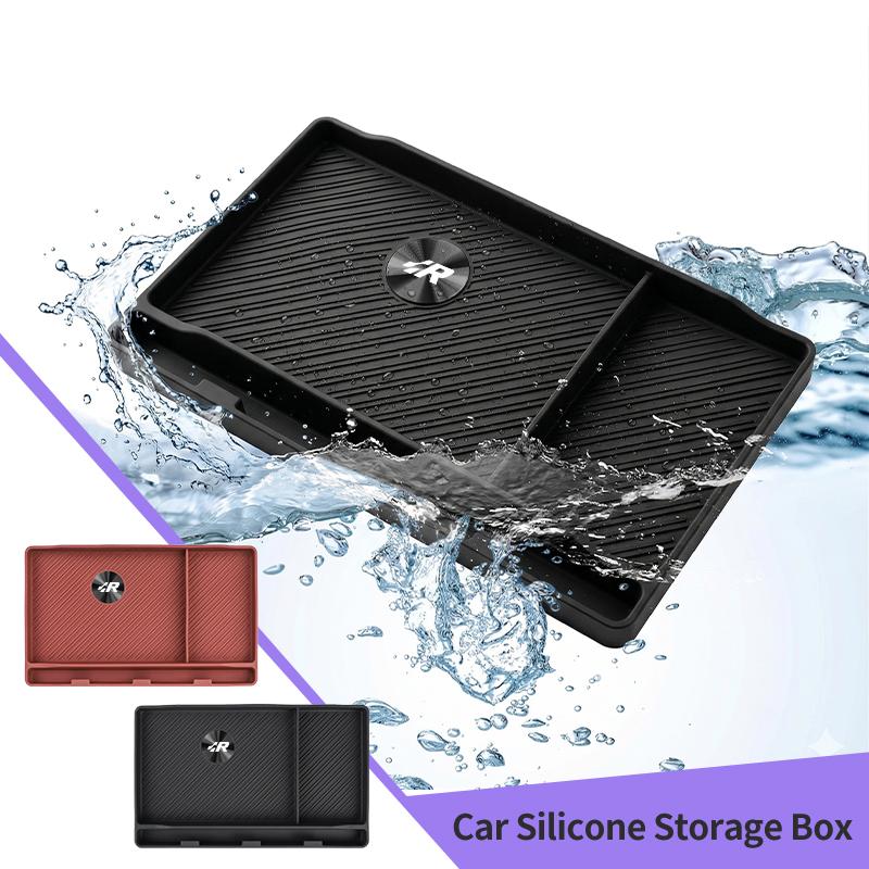 Car Dashboard Storage Box CD Texture Silicone Scratch-Resistant For VW Golf GTI Passat Scirocco Tiguan Sharan Beetle WWYEAW3 Sportcoupe