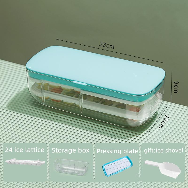 Press Type Silicone Ice Cube Maker 2 In 1 Ice Cube Ice Tray Making Mould Box Sets Creative Kitchen Gadgets Summer Cold Drink DIY