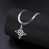 Teamer Stainless Steel Irish Witch Knot Celtics Knot Pendant Necklace Women Men Snake Chain Necklace Amulet Jewelry Wholesale