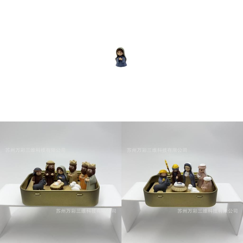 Festive 3d Printed Christmas Ornament Set With Pla Material For Home Decoration Gift