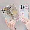 Case For Realme C53 C55 C67 C63 C65 C35 C33 C21Y C25Y C51 8 5G 10 13 11 12 Pro Plus GT 6 Note 60 Cover Flower Cream Wavy Edge
