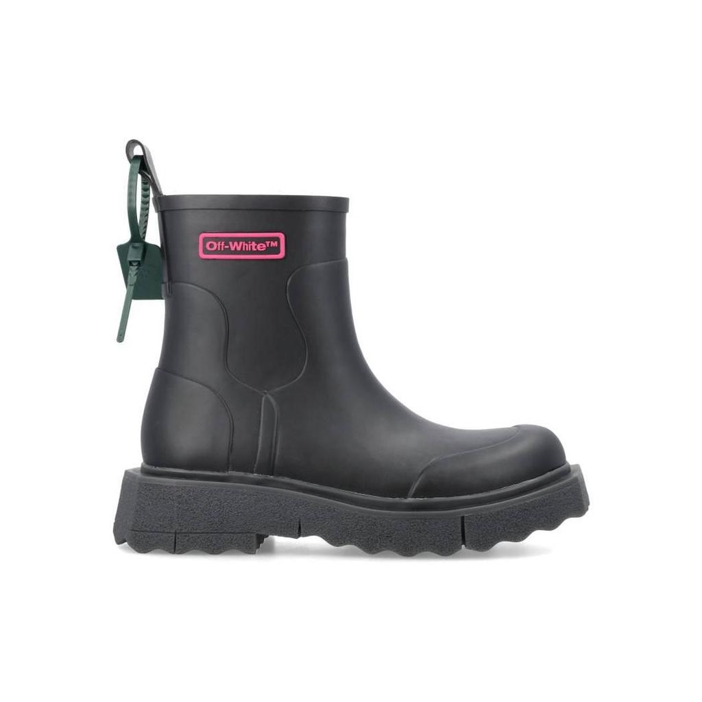 Off-White Rain Boot Black Fuchsia Men Sneakers OMID016F22MAT001-1035