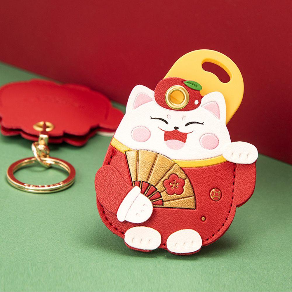 

Rings Access Control Card Sleeve Access Control Card Case Lucky Cat Keychain Maneki Neko Trinkets