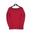 Women's Red Cable Knit Sweater