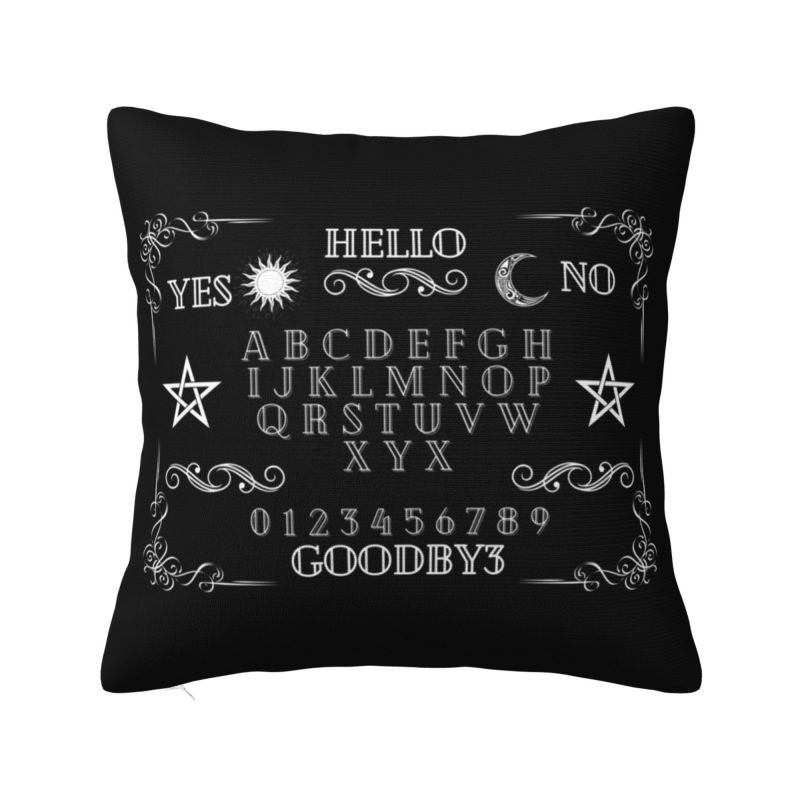 Ouija Spirit Board Pouzdro na polštář Pohovka Halloween čarodějnictví Okultní severský povlak na polštář čtvercový povlak na polštář
