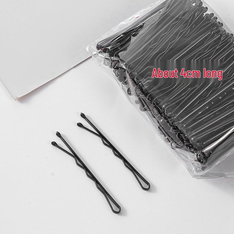 50-200 Pcs Black U-Shaped Bobby Pins & Flat Hair Clips for Hair Styling