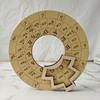 Wooden Chord Wheel Circular Melody Tool Fifths Wheel Music Learning