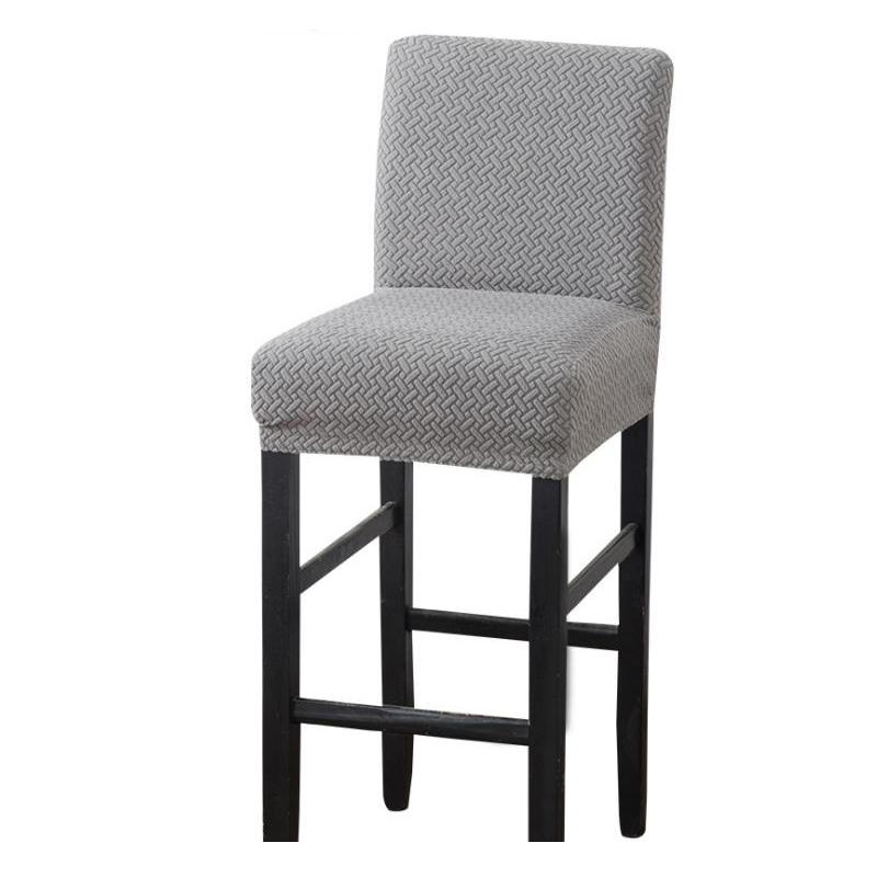 Jacquard Spandex elastic Chair Cover Solid Seat Covers for Bar Stool Chairs Slipcover Home Hotel Banquet Dining Chair Decoration