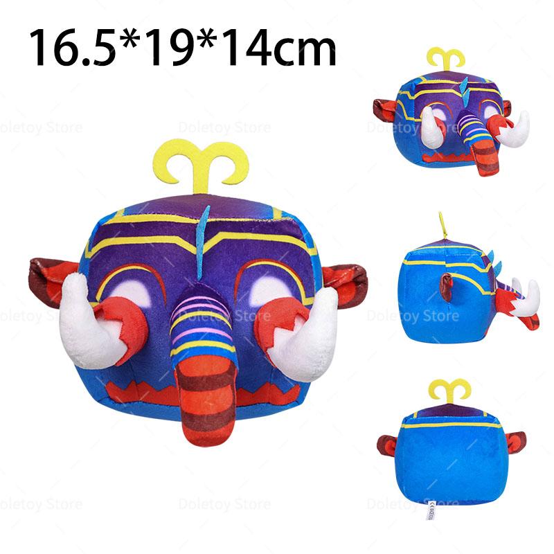 New Blox Fruits Plush Doll Anime Game Stuffed Drogan T-Rex Fox Kitsune Blox Fruited Phoenix Mammoths Plush Toy Children Gifts