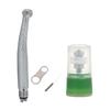 High Speed LED Handpiece Oval Handle Push Button 3 Water Spray 4Hole+Air Turbine Dental Cartridge