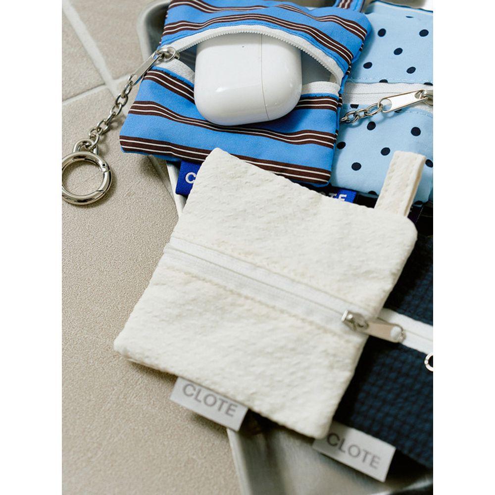 CLOTE Keyring Pouch Keyring - Ivory