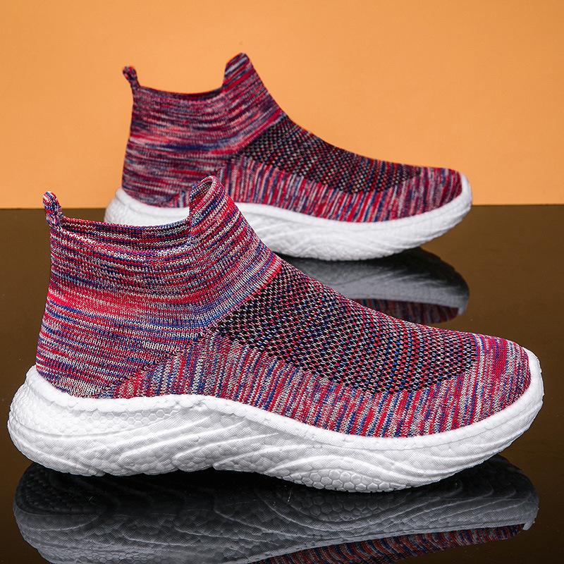 

Sneakers Men s breathable mesh casual fashion trend simple thick-soled fly-woven outdoor commuting daily fly-woven women s shoes 45
